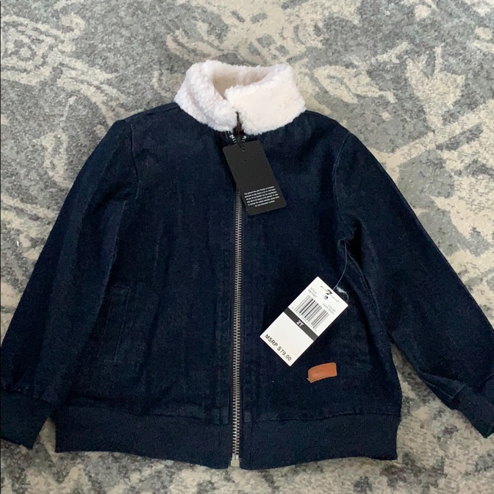 7 for all mankind - toddler denim jacket